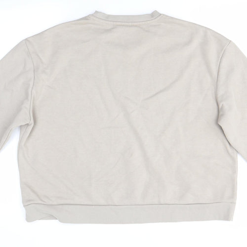 Primark Womens Beige Round Neck  Polyester Pullover Jumper Size 12