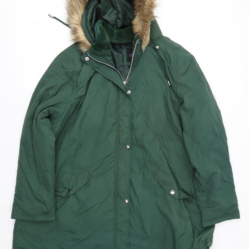 Capsule Womens Green   Overcoat Coat Size 24