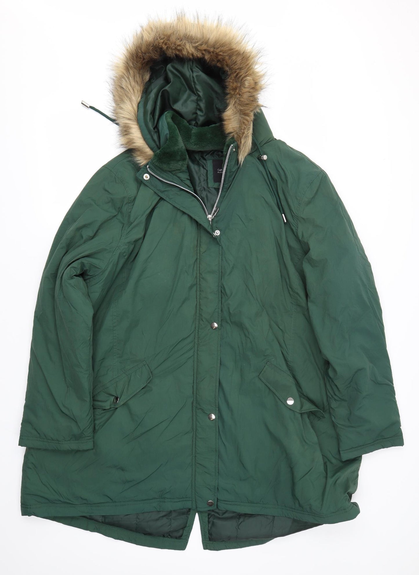 Capsule Womens Green   Overcoat Coat Size 24