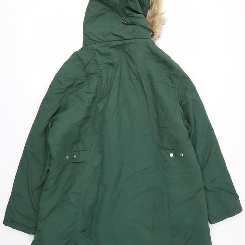Capsule Womens Green   Overcoat Coat Size 24