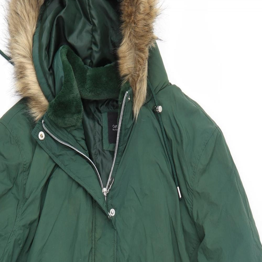 Capsule Womens Green   Overcoat Coat Size 24