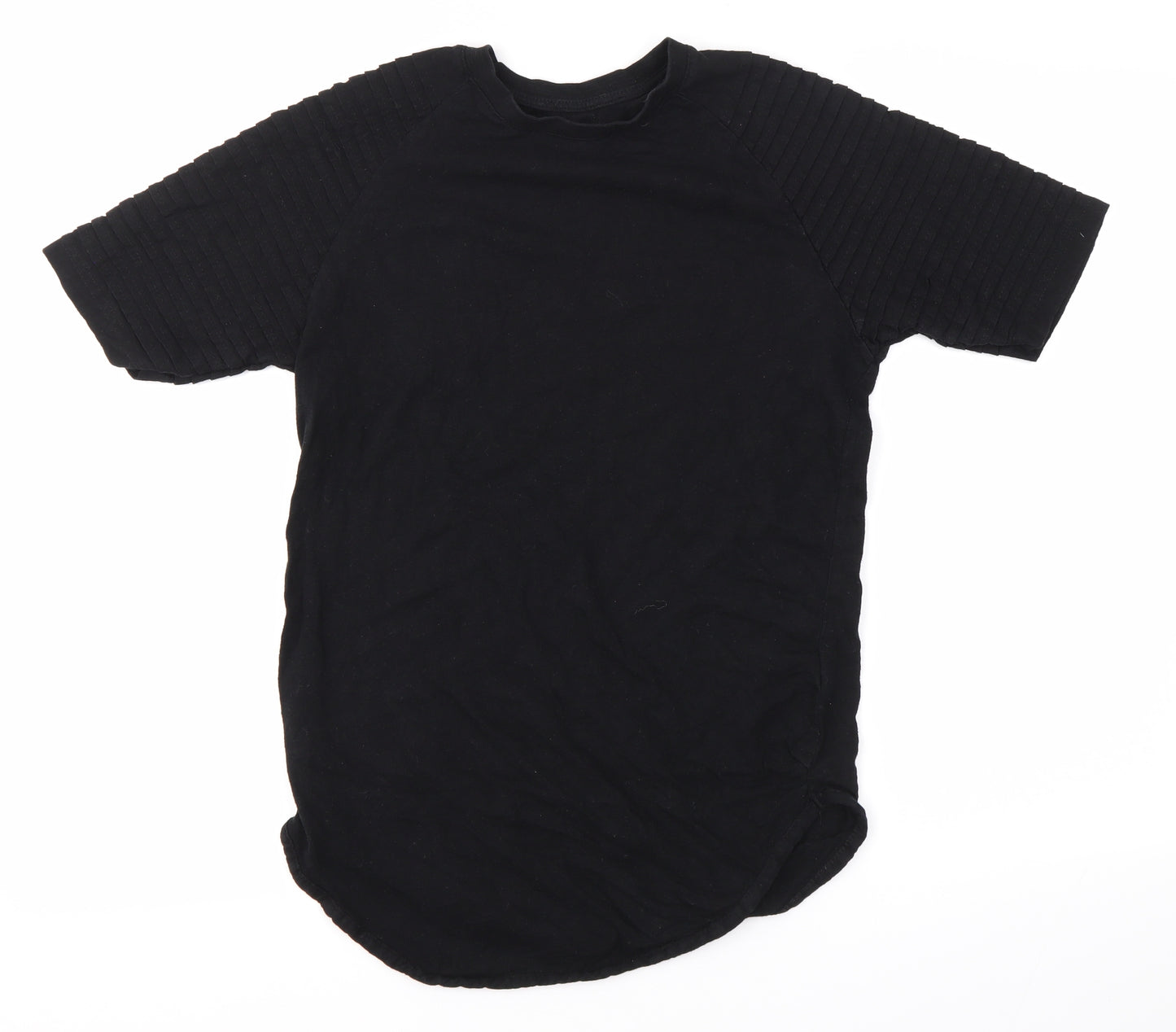 Primark Womens Black  100% Cotton Basic T-Shirt Size XS Round Neck
