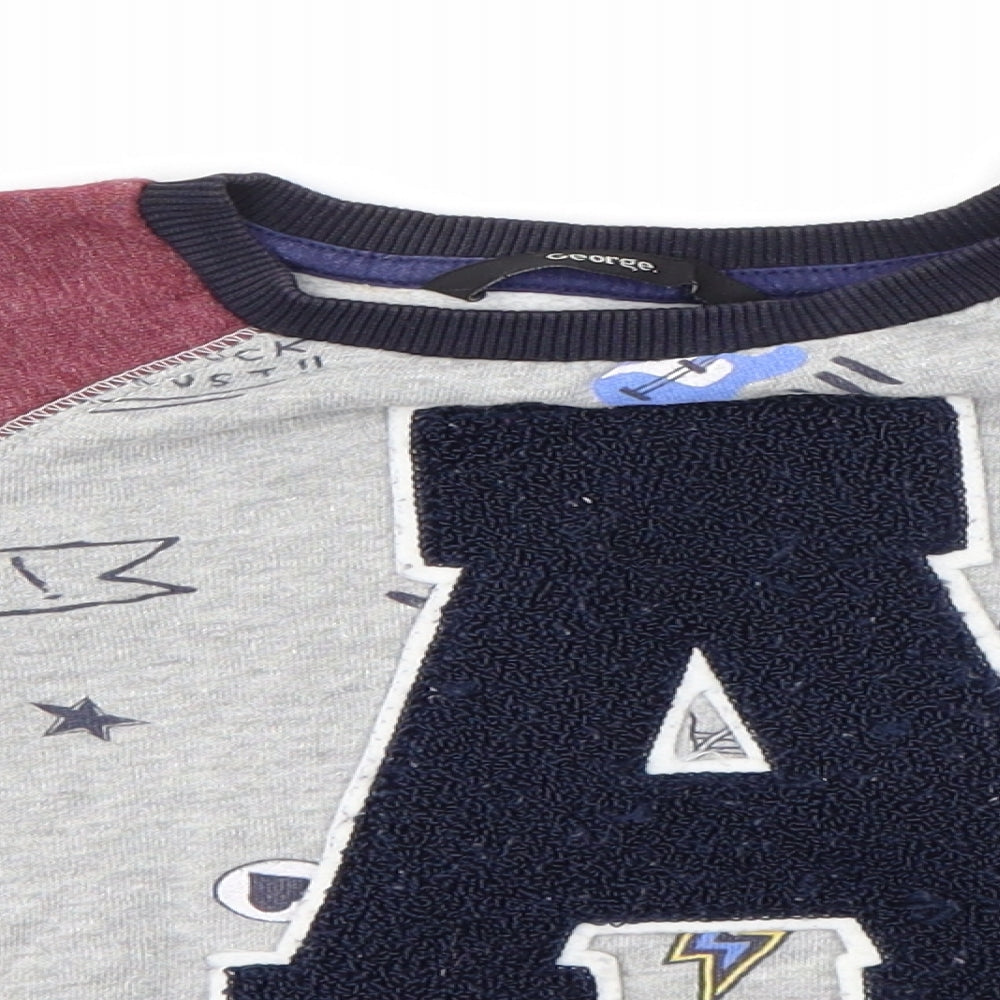 George Baby Multicoloured  Cotton Pullover Jumper Size 18-24 Months