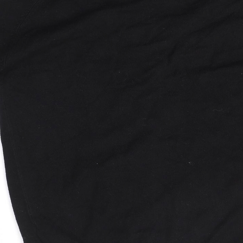 Zara Womens Black Round Neck  Viscose Cardigan Jumper Size S