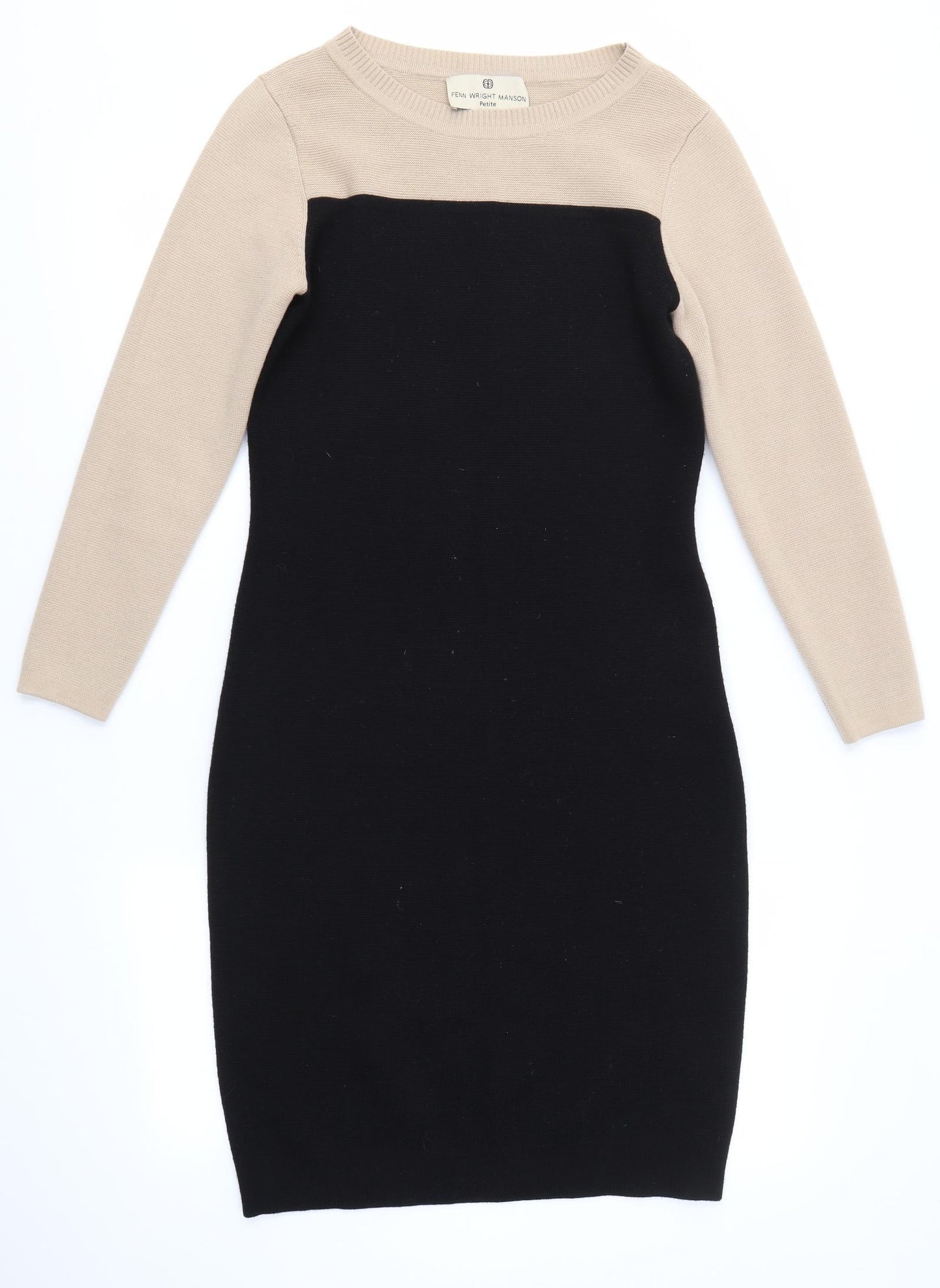 Fenn Wright Manson Womens Multicoloured  Wool Pencil Dress  Size 10 Round Neck