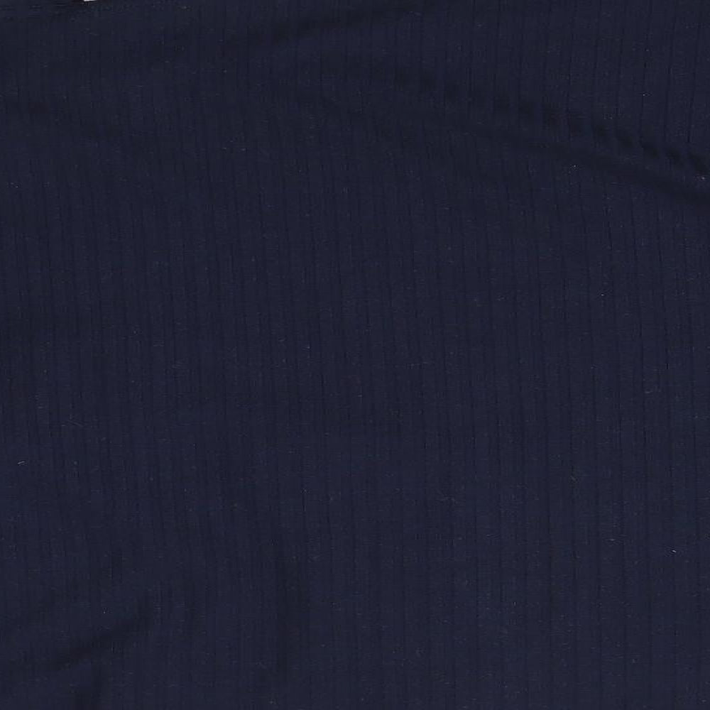 River Island Womens Blue  Polyester Basic Blouse Size 16 Off the Shoulder