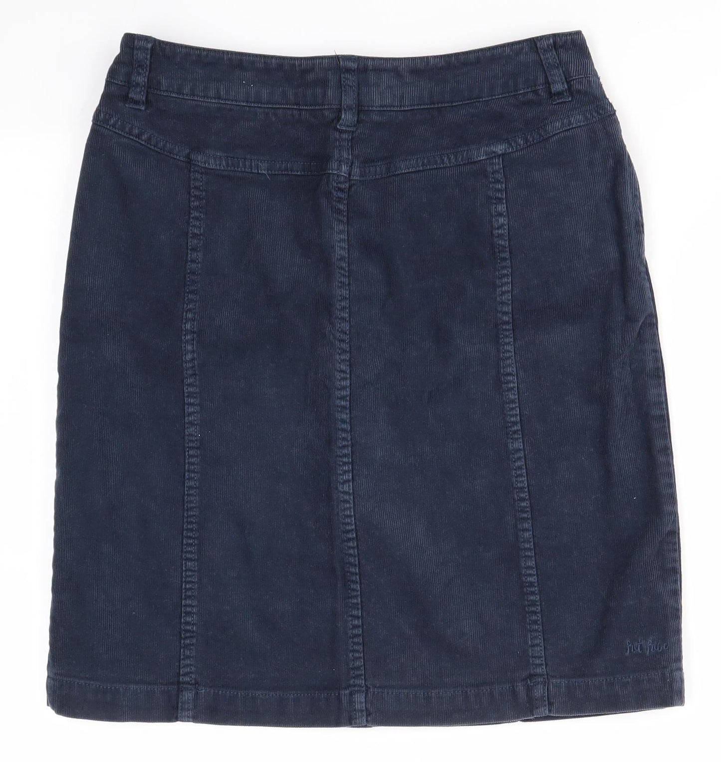 Fat Face Womens Blue  Cotton Straight & Pencil Skirt Size 6