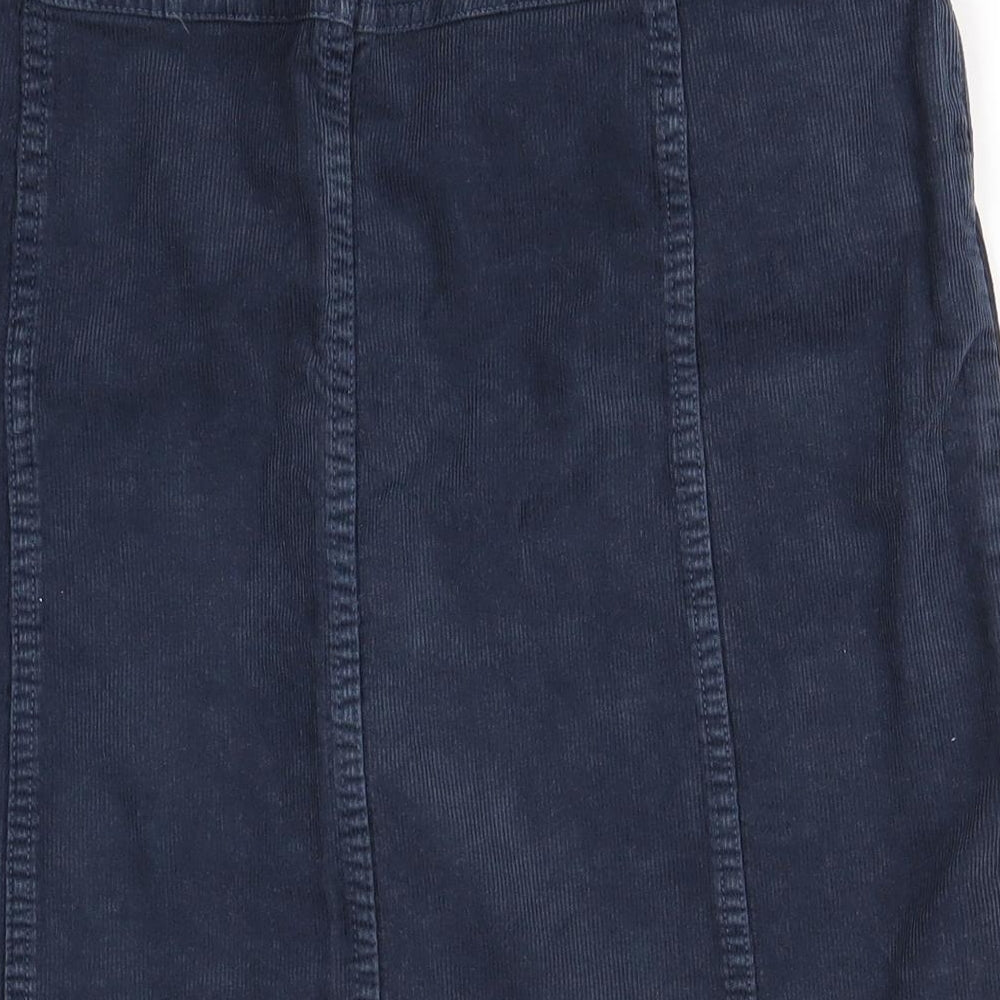 Fat Face Womens Blue  Cotton Straight & Pencil Skirt Size 6