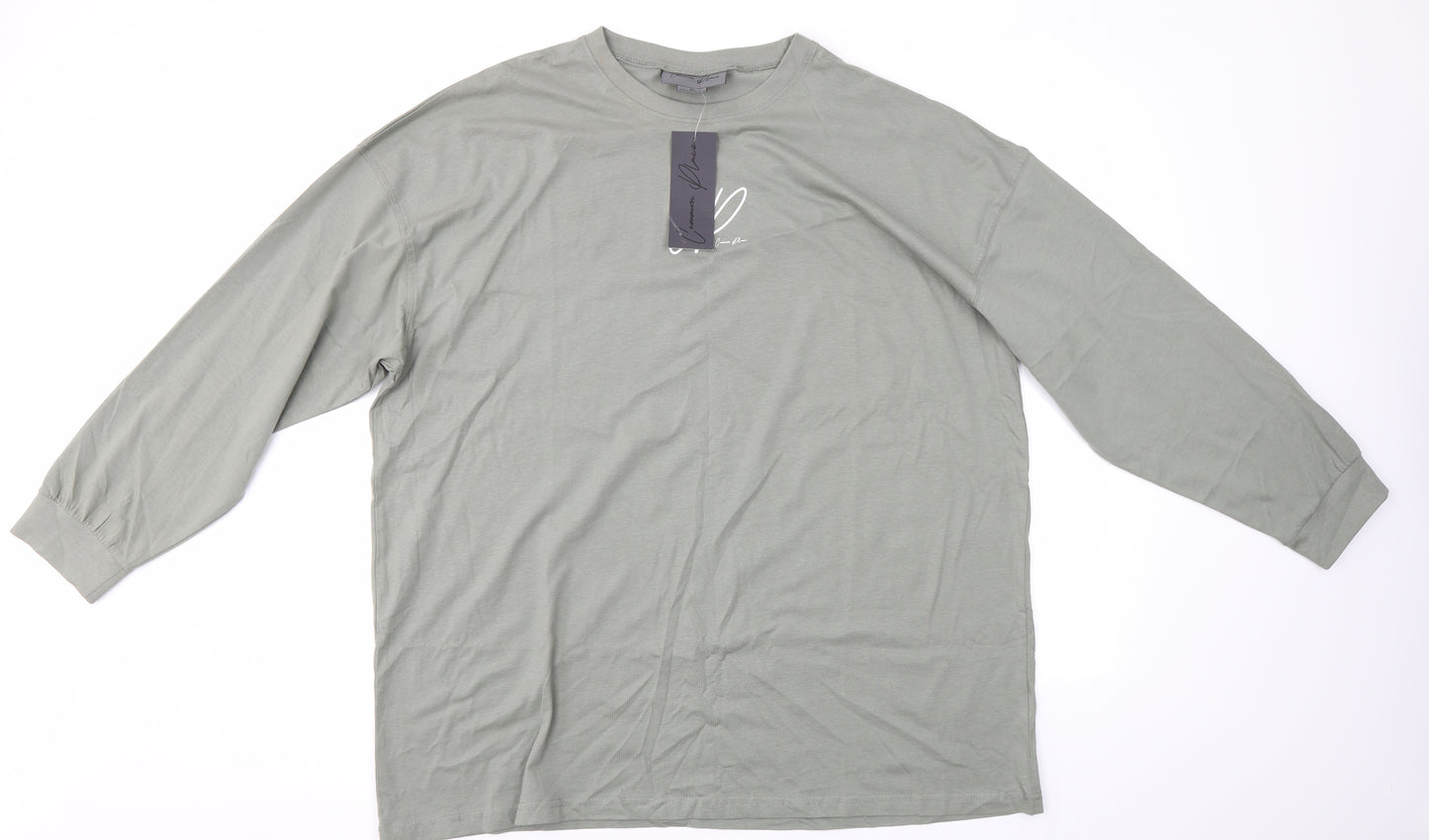 Common Place Mens Green  Cotton  T-Shirt Size XL Round Neck