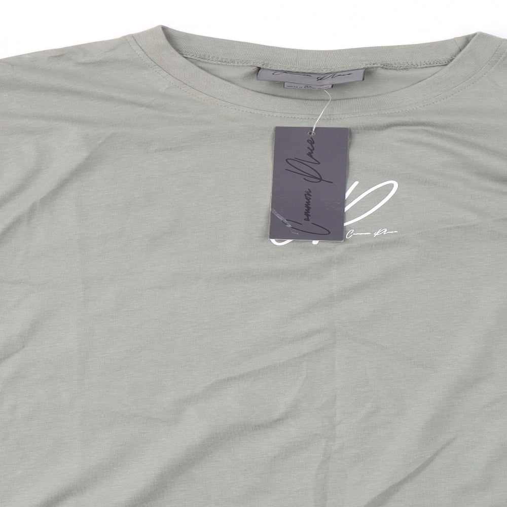 Common Place Mens Green  Cotton  T-Shirt Size XL Round Neck