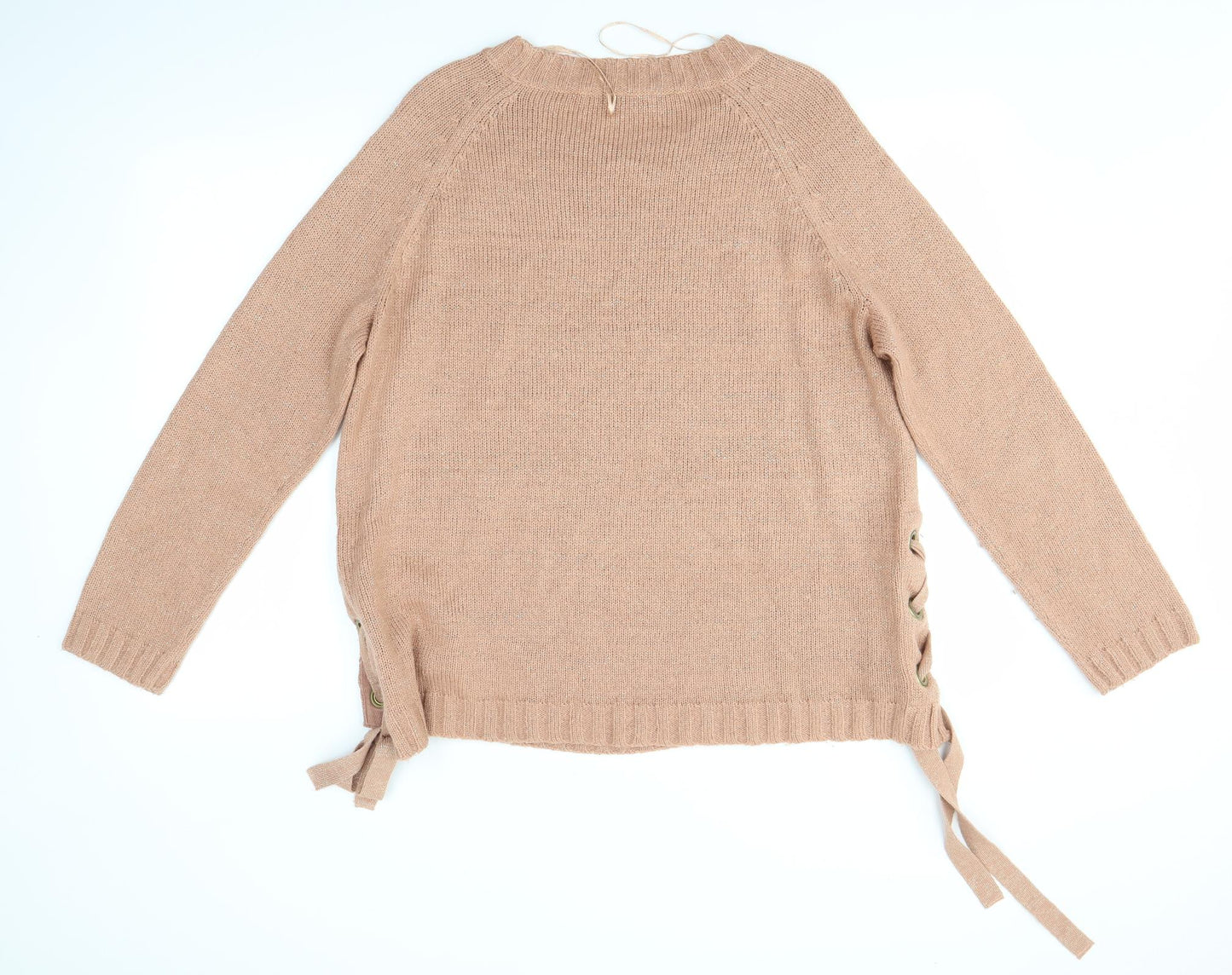 George Womens Pink Round Neck  Acrylic Pullover Jumper Size 20