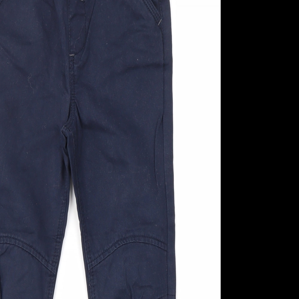 TU Boys Blue  100% Cotton Jogger Trousers Size 5-6 Years  Regular