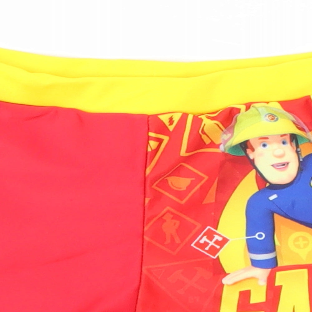 Fireman Sam Boys Multicoloured  Polyester Sweat Shorts Size 3-4 Years  Regular