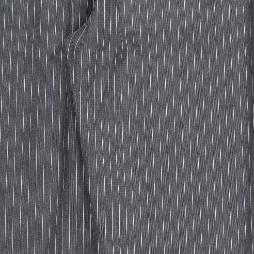 TU Womens Grey  Polyester Dress Pants Trousers Size 12 L28 in Regular