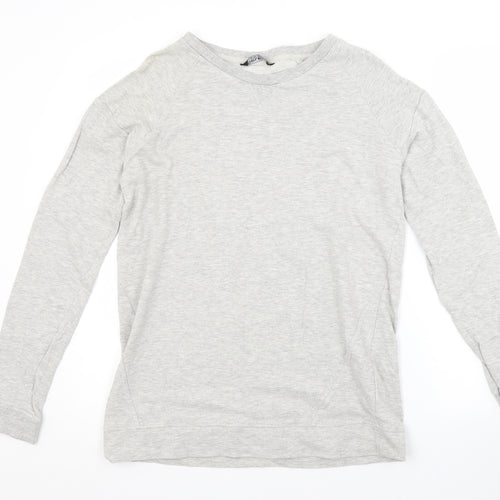 Select Womens Grey Crew Neck  Cotton Pullover Jumper Size 14