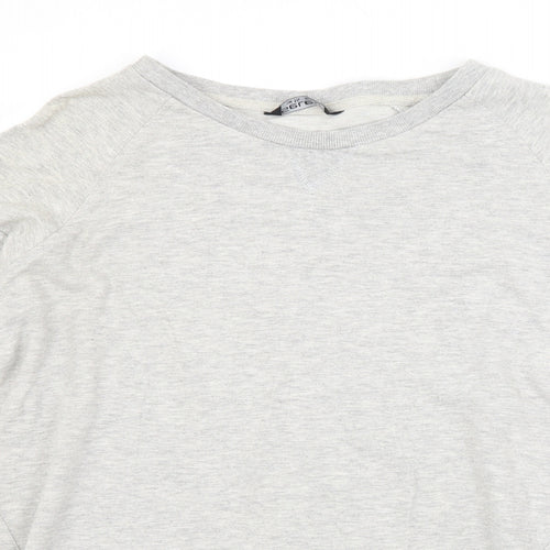 Select Womens Grey Crew Neck  Cotton Pullover Jumper Size 14