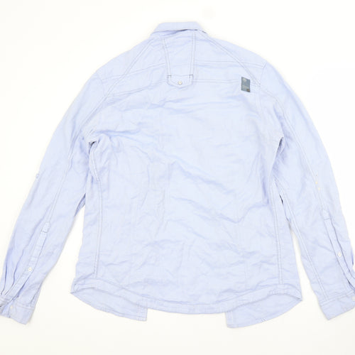 Mish Mash Mens Black  Cotton  Button-Up Size M Collared