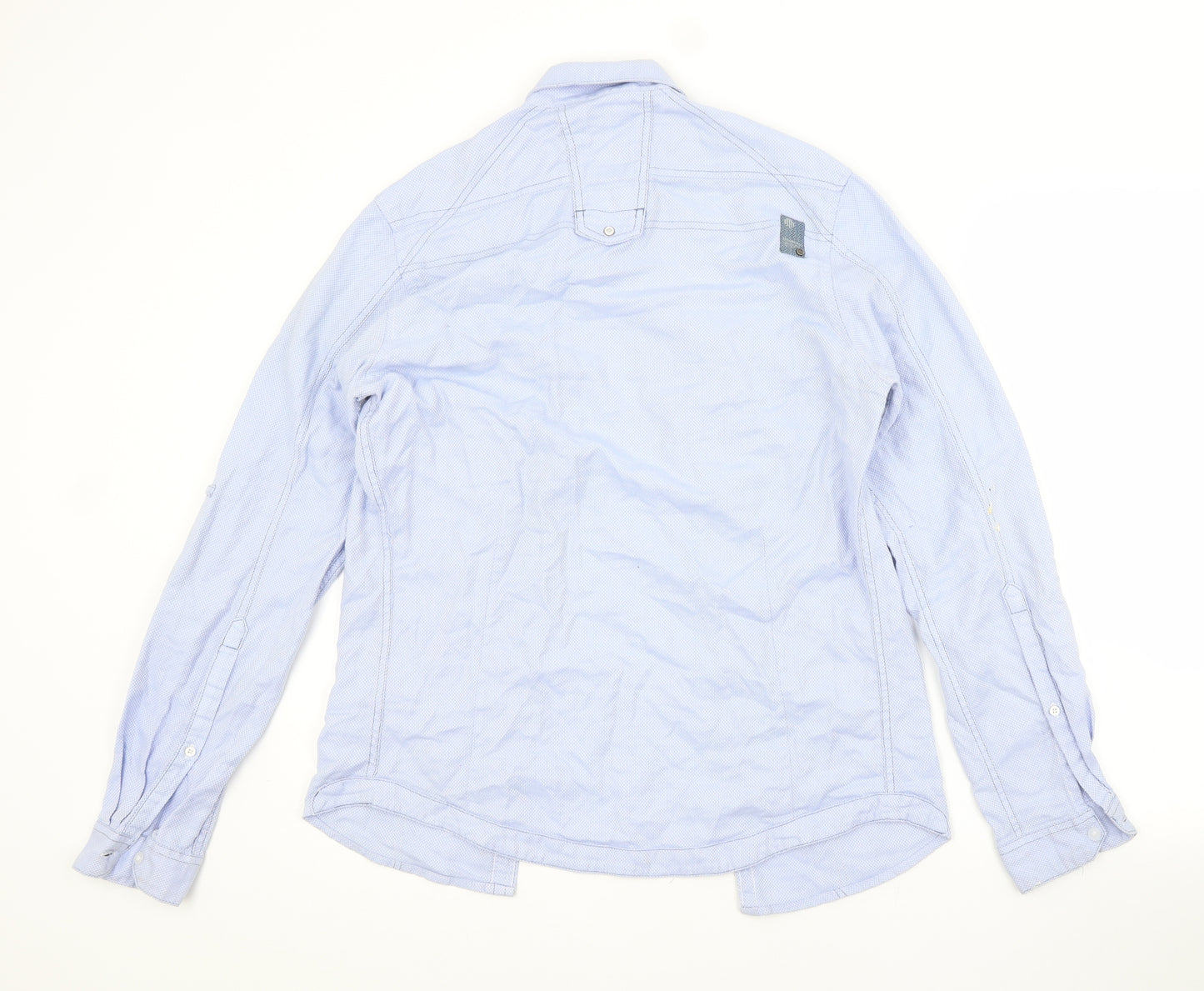 Mish Mash Mens Black  Cotton  Button-Up Size M Collared