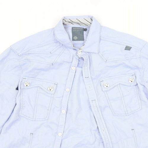 Mish Mash Mens Black  Cotton  Button-Up Size M Collared