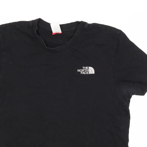 The North Face Mens Black  Cotton  T-Shirt Size S Crew Neck