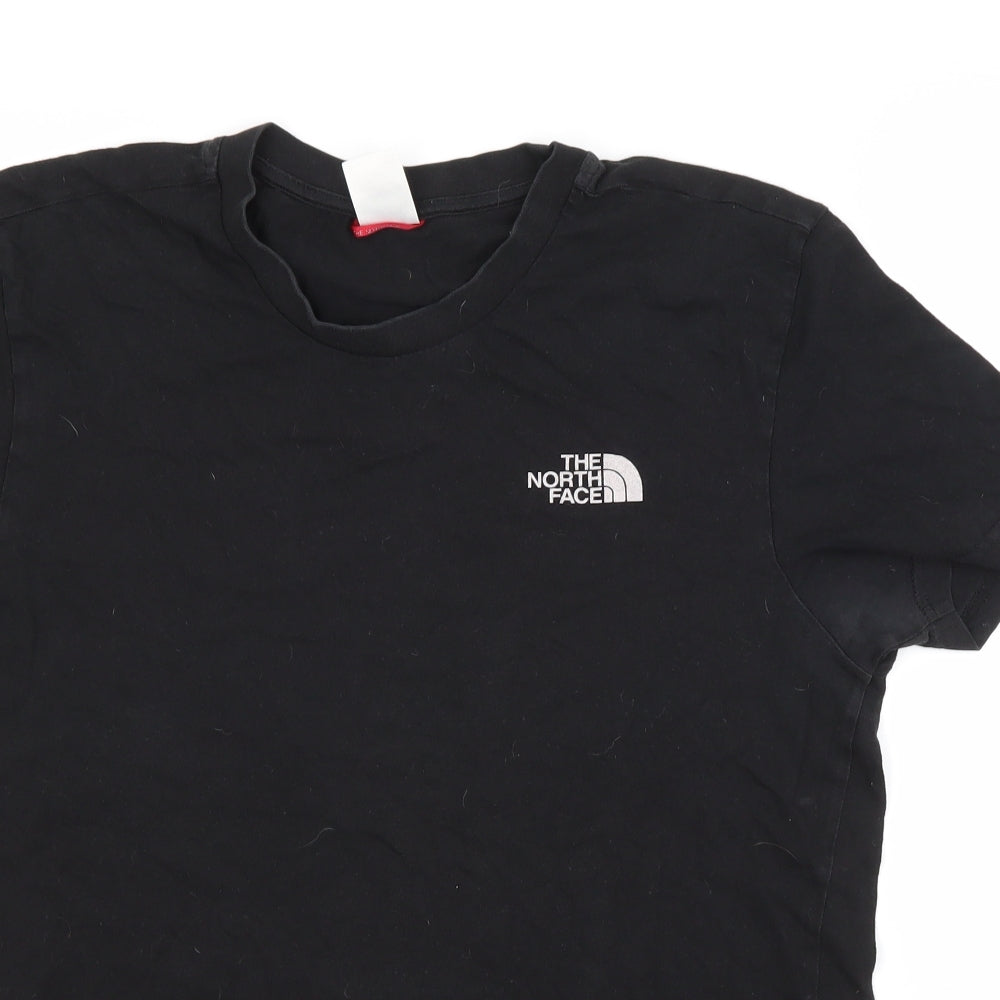 The North Face Mens Black  Cotton  T-Shirt Size S Crew Neck