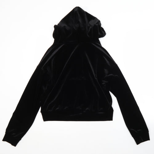 Nobody's Child Womens Black  Polyester Pullover Hoodie Size 8