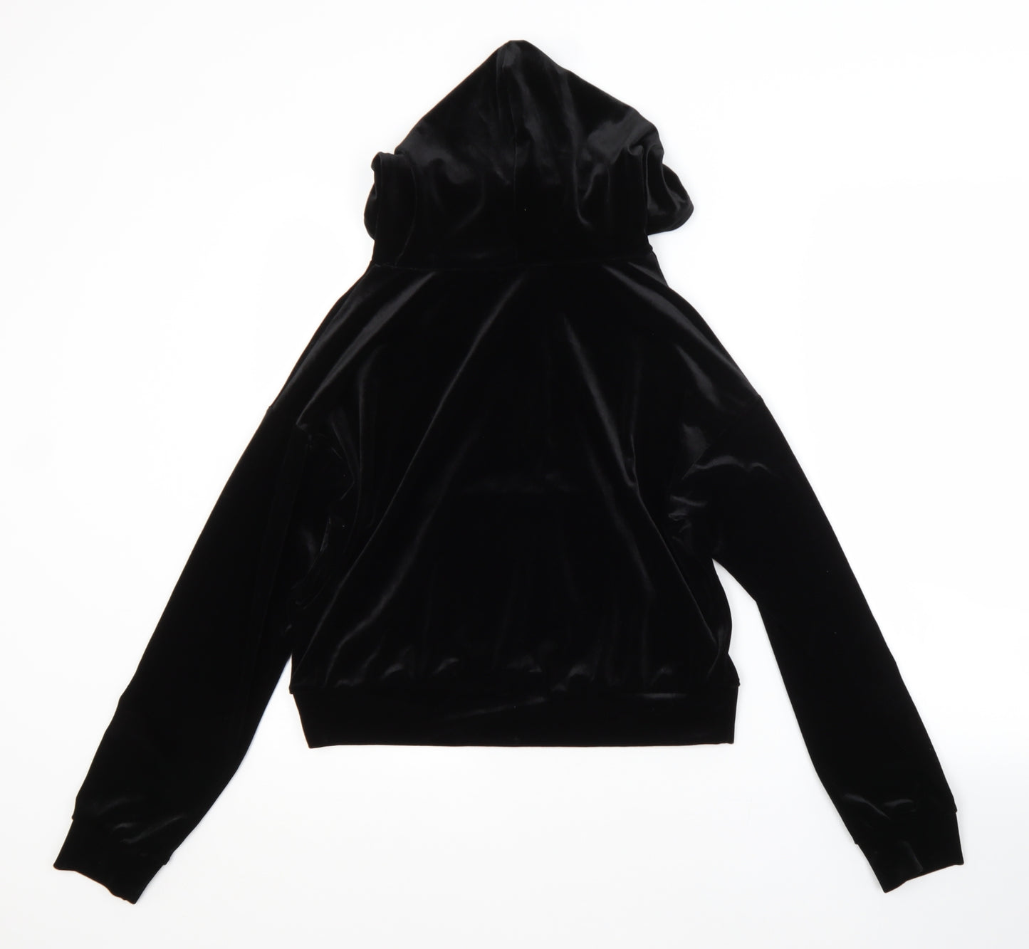 Nobody's Child Womens Black  Polyester Pullover Hoodie Size 8