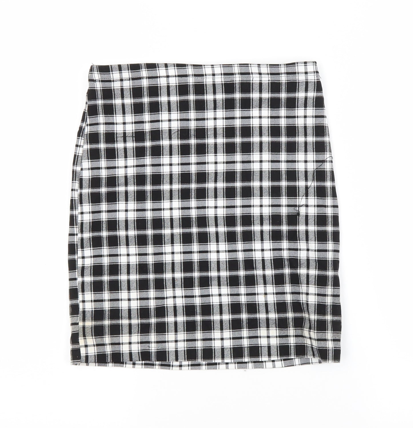 New Look Girls Multicoloured Check Viscose Straight & Pencil Skirt Size 12 Years  Regular