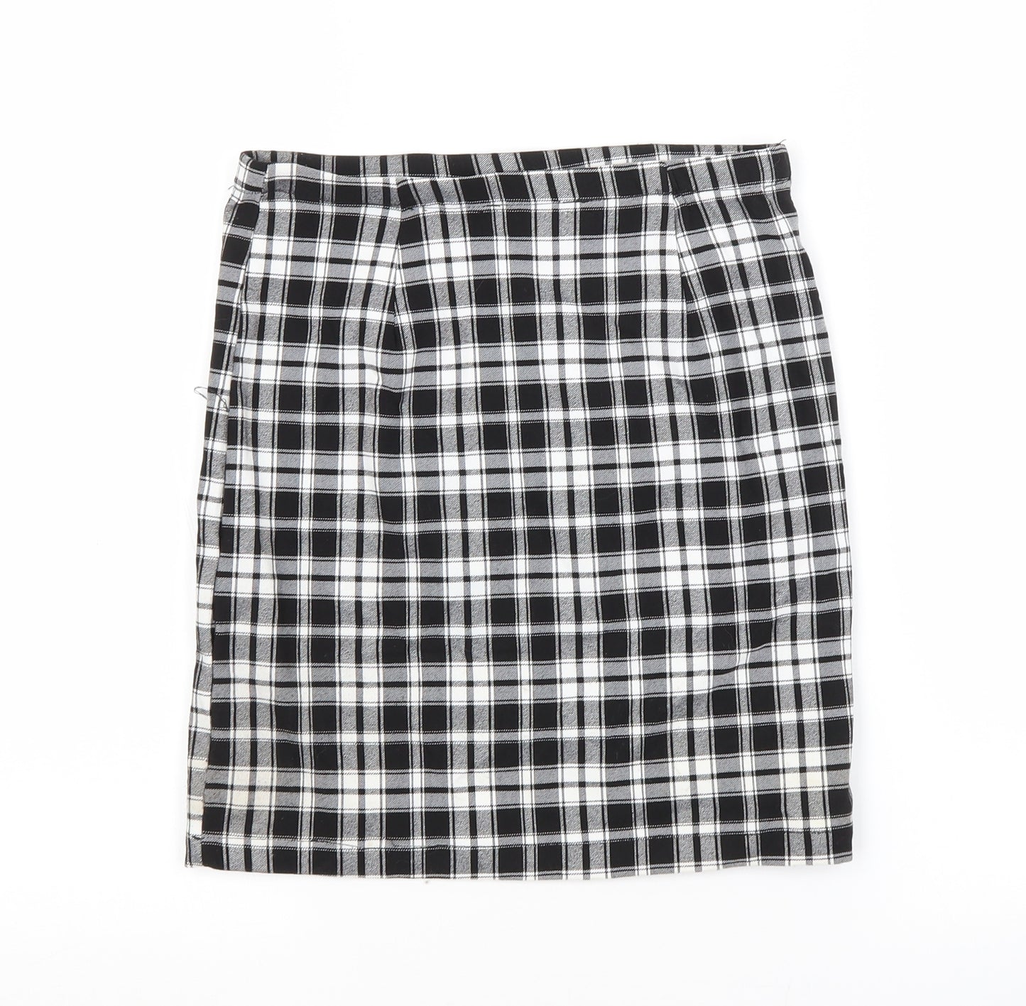 New Look Girls Multicoloured Check Viscose Straight & Pencil Skirt Size 12 Years  Regular