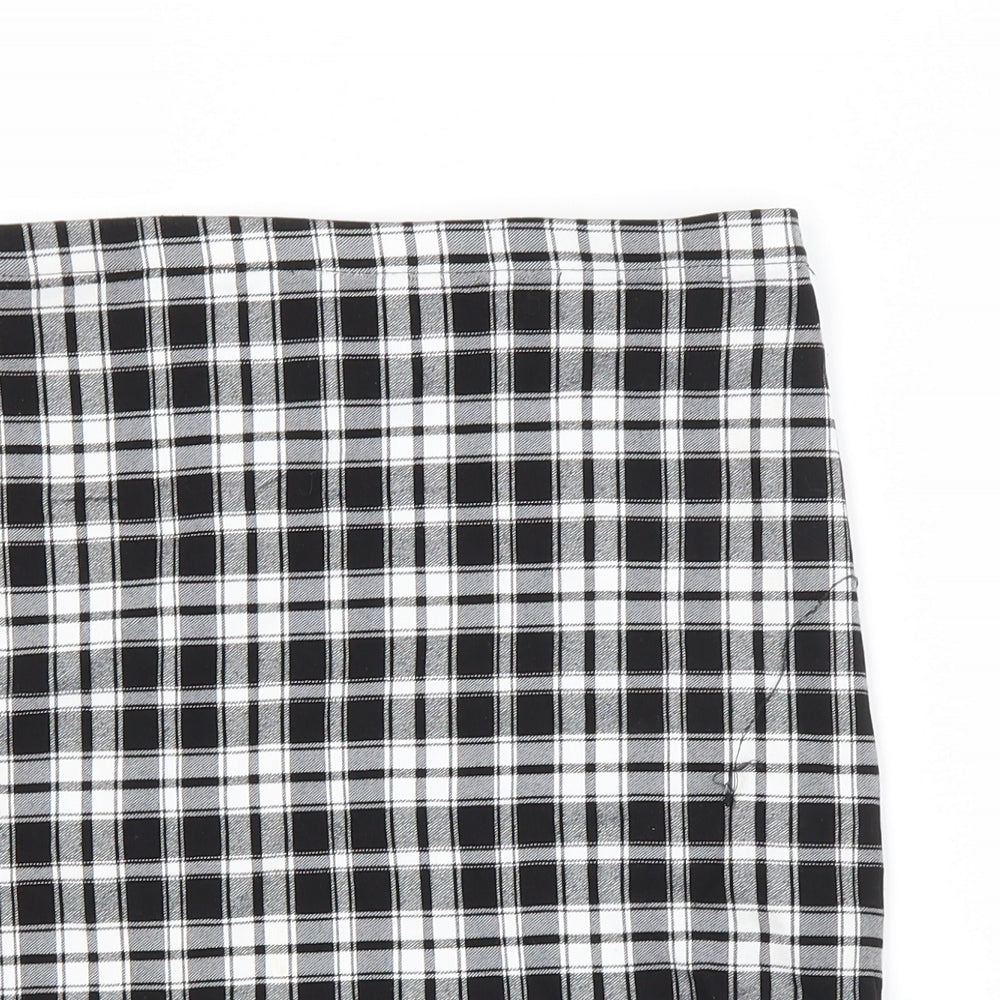 New Look Girls Multicoloured Check Viscose Straight & Pencil Skirt Size 12 Years  Regular