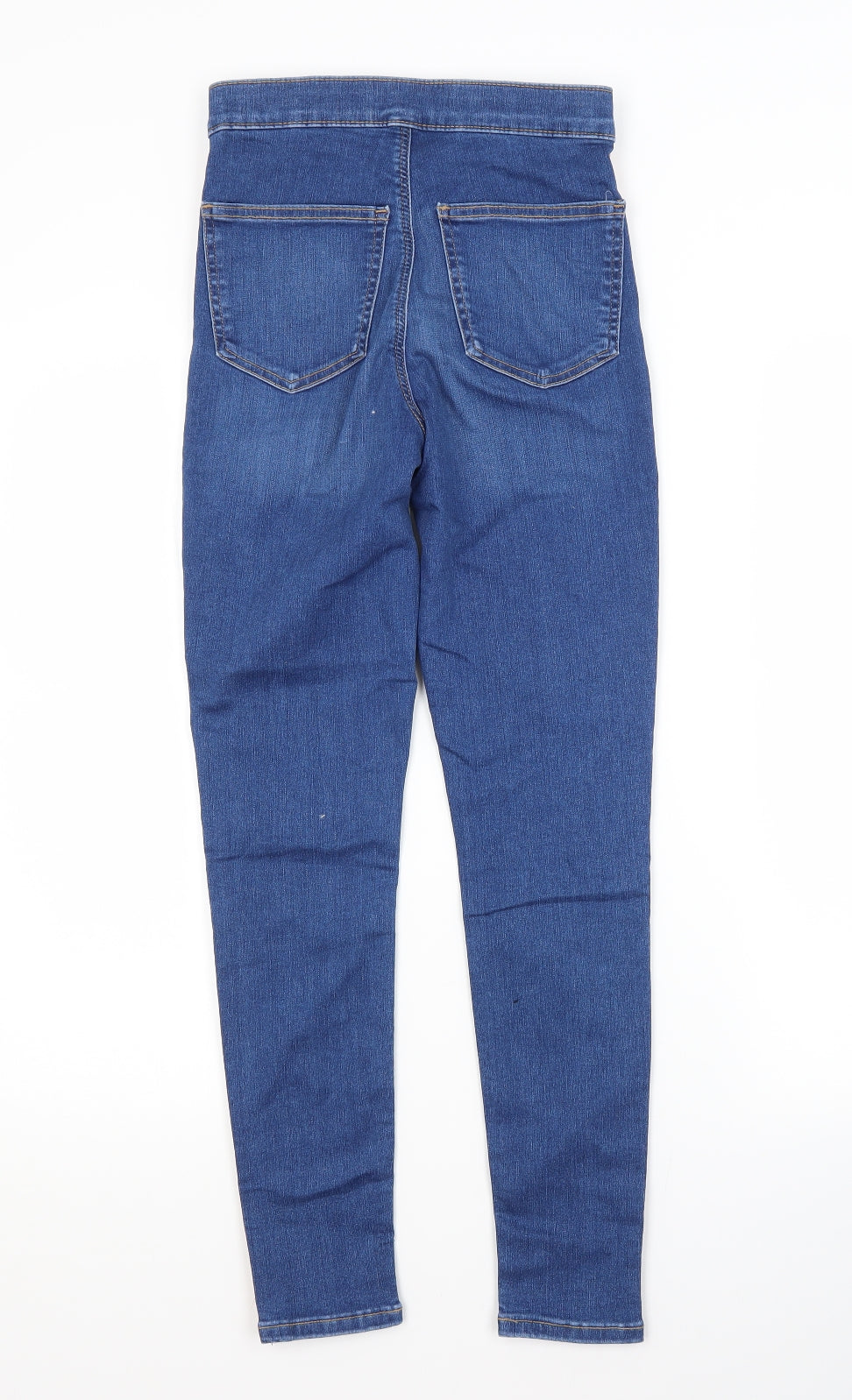 Topshop Womens Blue  Cotton Skinny Jeans Size 26 L30 in Regular