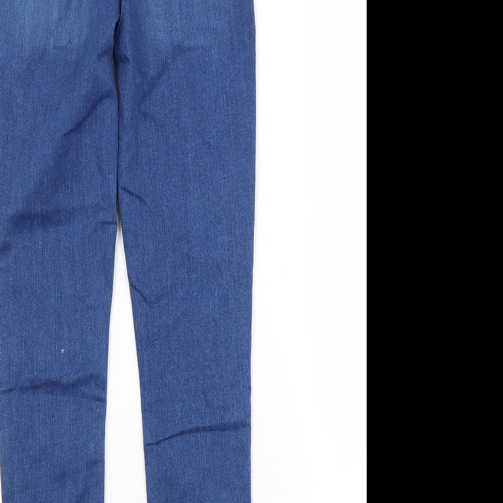 Topshop Womens Blue  Cotton Skinny Jeans Size 26 L30 in Regular