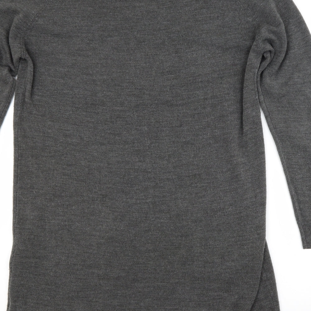 Atmosphere Womens Grey Scoop Neck  Acrylic Pullover Jumper Size 14