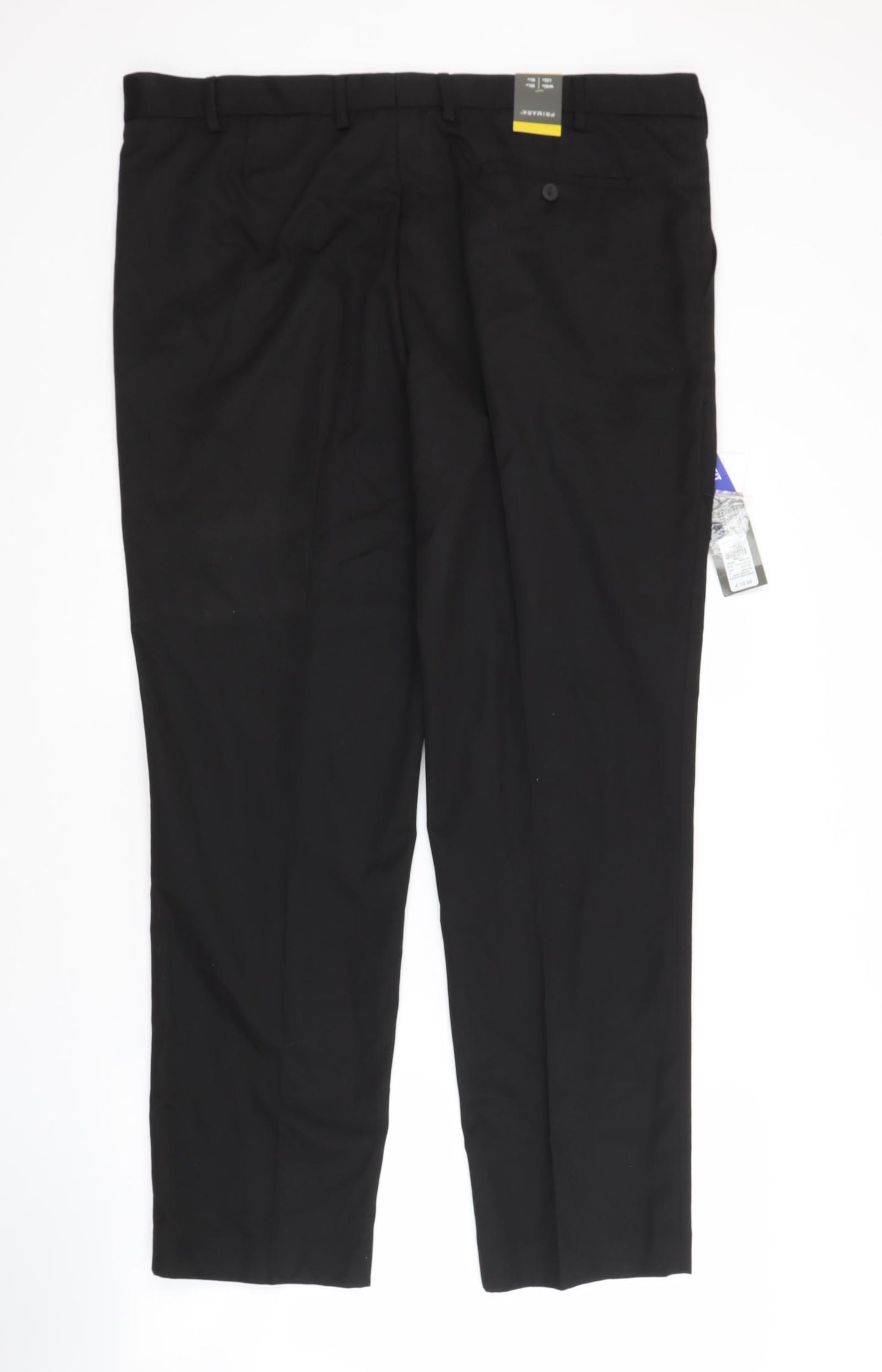 Primark Mens Black  Polyester Trousers  Size 40 in L32 in Regular