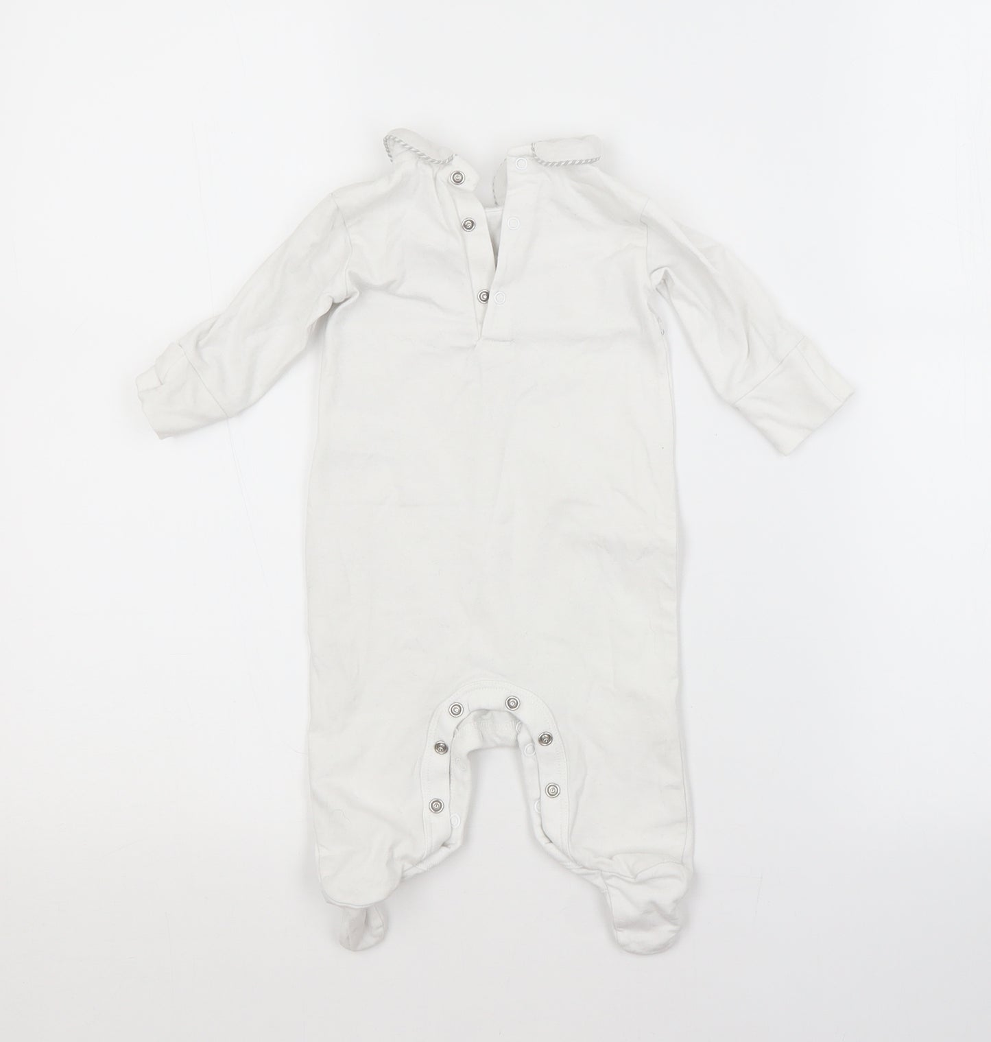 NEXT Baby White  Cotton Babygrow One-Piece Size 0-3 Months