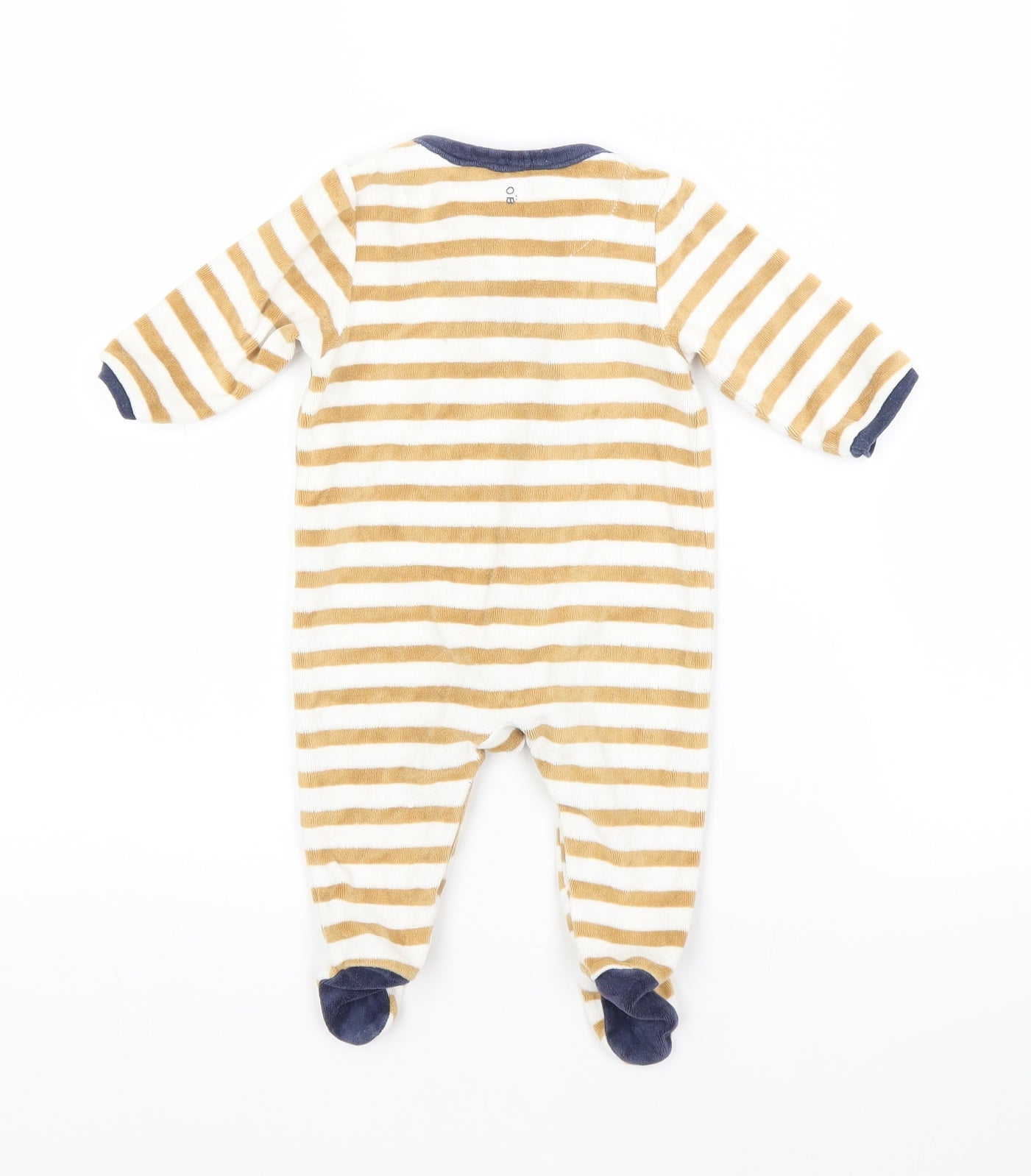 OBAIBI Baby Multicoloured Striped  Babygrow One-Piece Size 3-6 Months