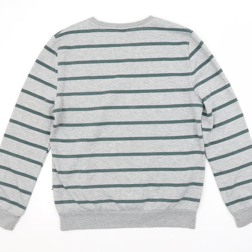Primark Womens Grey Striped Polyester Pullover Sweatshirt Size 10   - HARRY POTTER