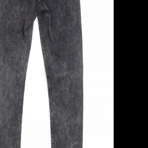 Primark Womens Grey  Cotton Skinny Jeans Size 10 L27 in Regular