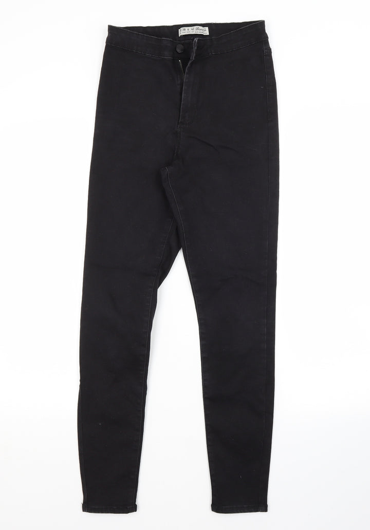 Primark Womens Black Cotton Skinny Jeans Size 10 L27 in Regular