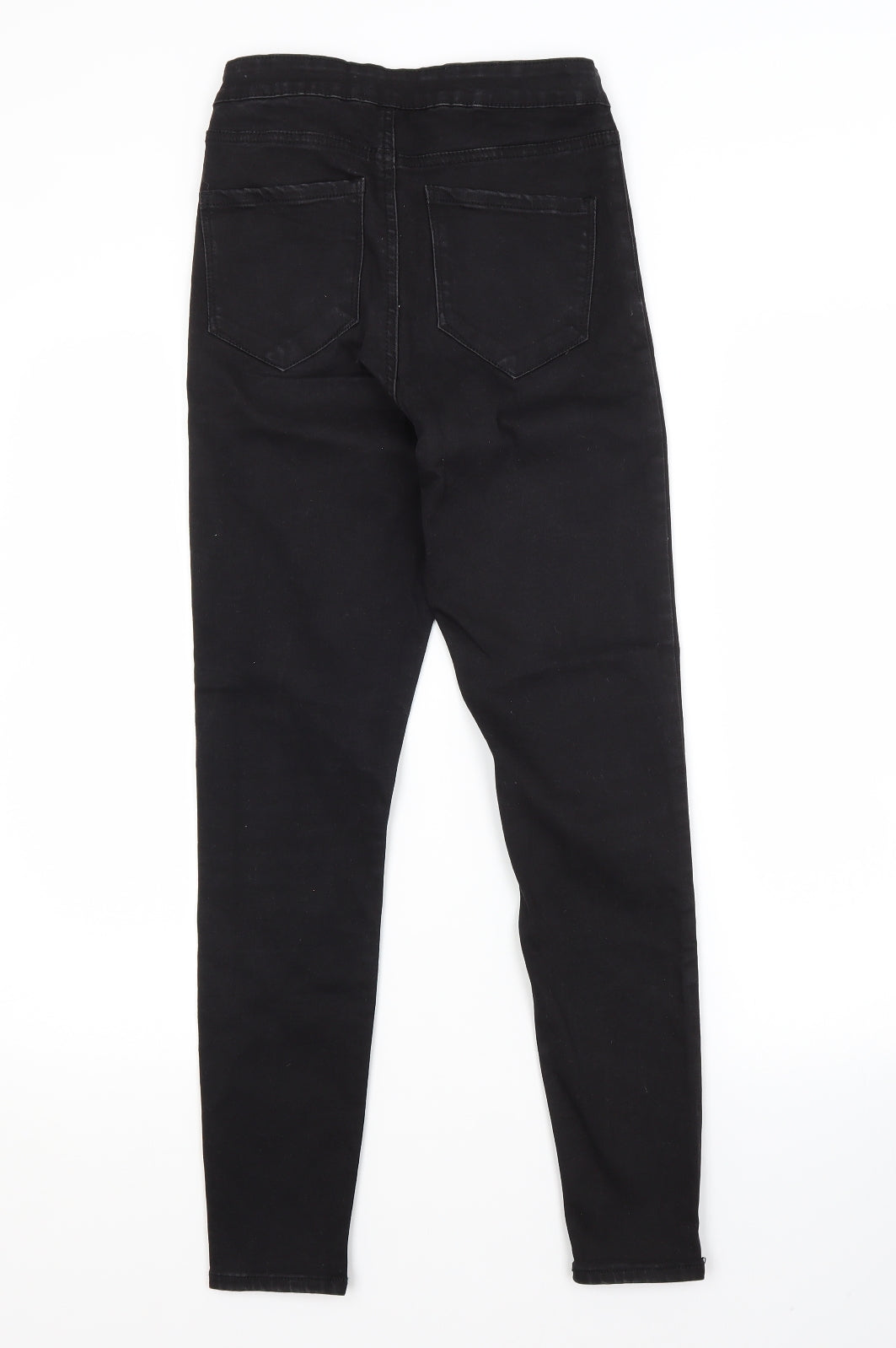 Primark Womens Black  Cotton Skinny Jeans Size 10 L27 in Regular
