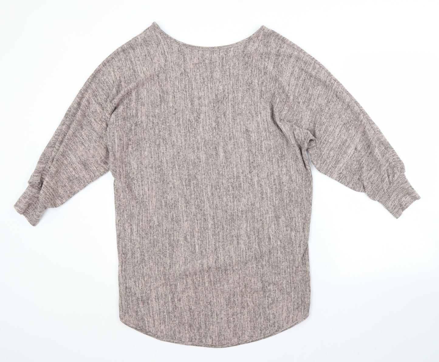 Apricot Womens Pink Scoop Neck  Polyester Pullover Jumper Size 10