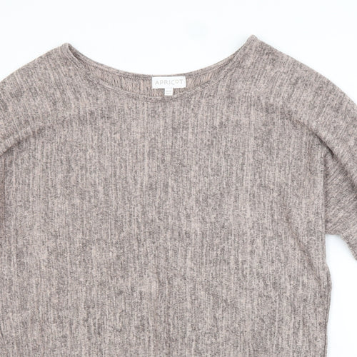 Apricot Womens Pink Scoop Neck  Polyester Pullover Jumper Size 10