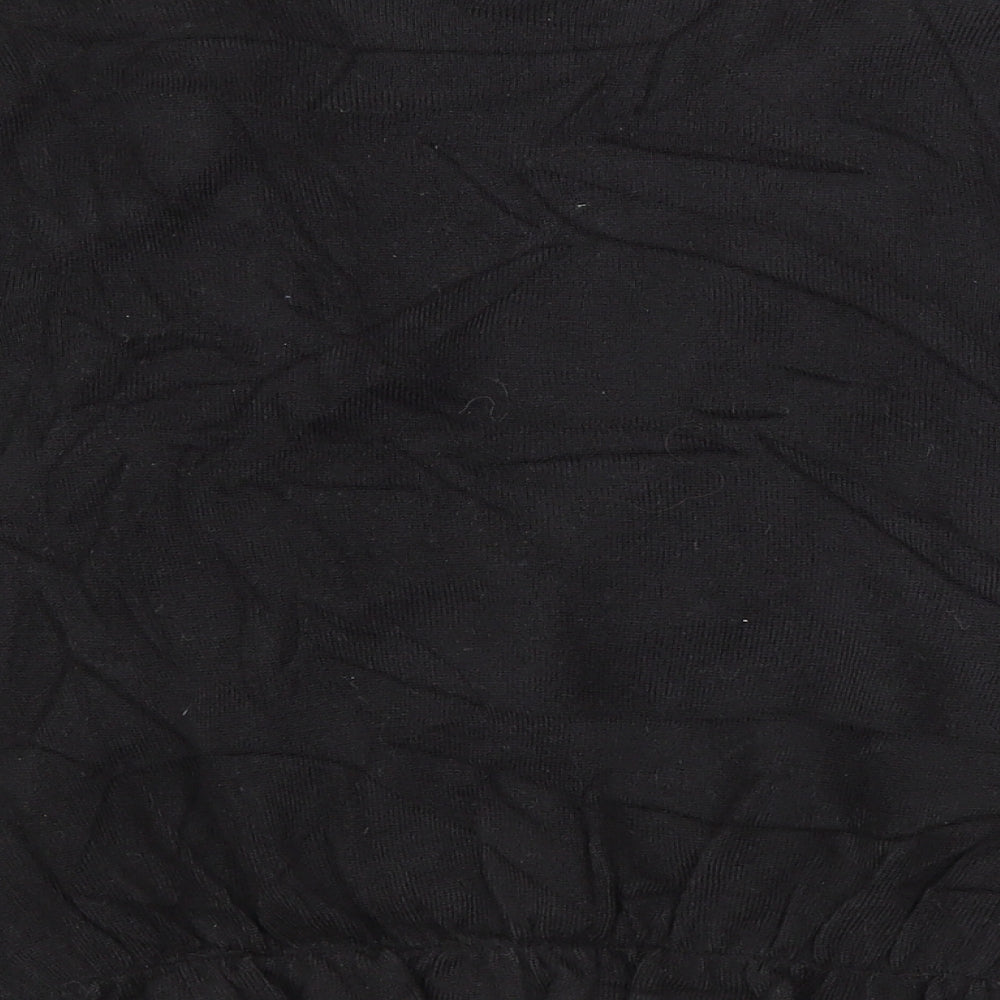 Therapy Womens Black V-Neck  Acrylic Cardigan Jumper Size 12