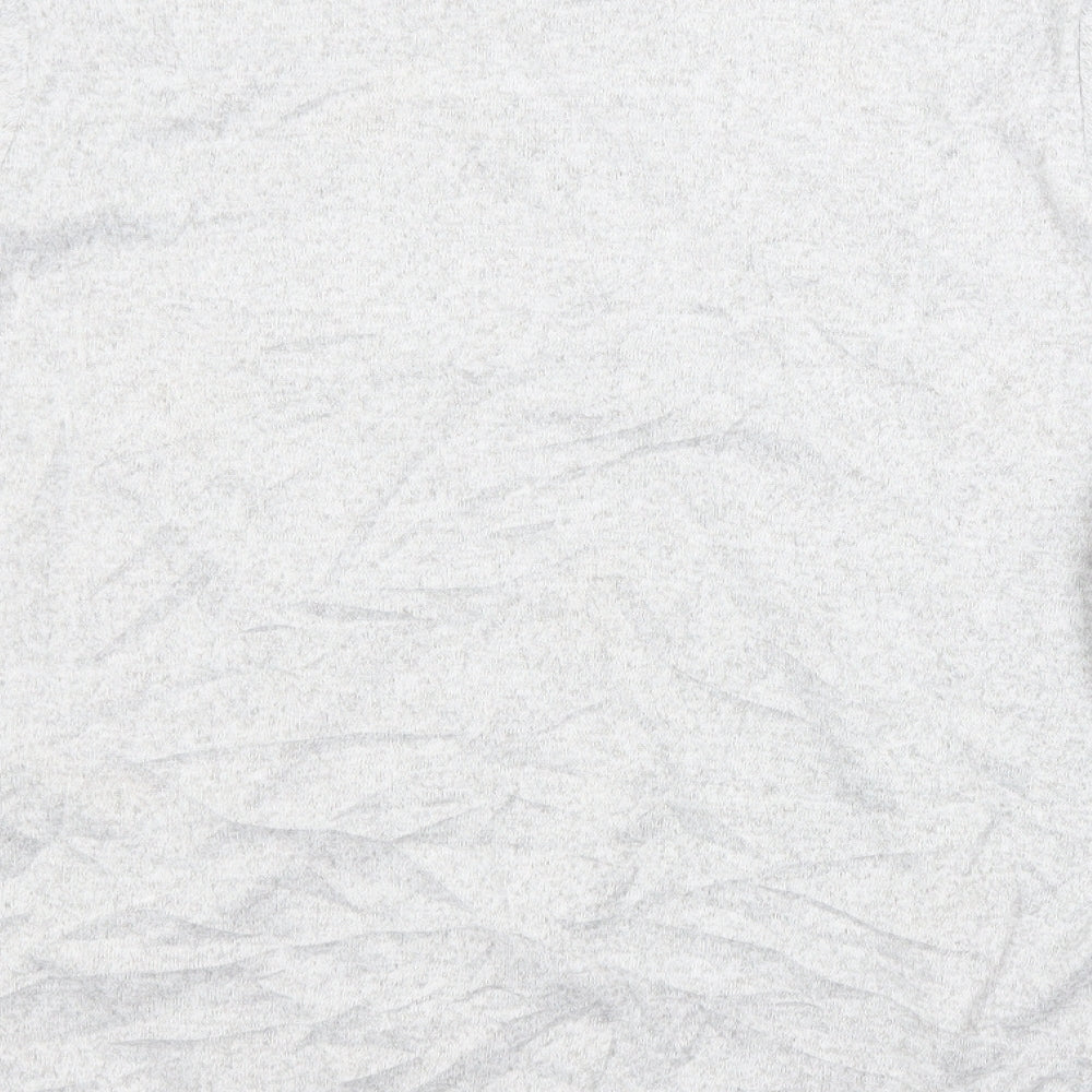 Preworn Womens Grey Boat Neck  Polyester Pullover Jumper Size 14