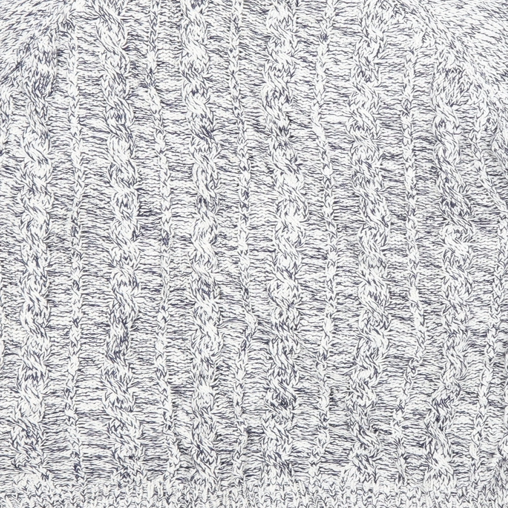 Preworn Womens Blue Scoop Neck   Pullover Jumper