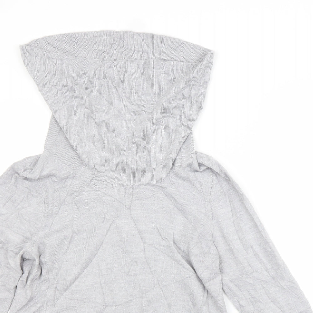 M&S Womens Grey Roll Neck  Acrylic Pullover Jumper Size 10