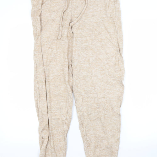 M&S Womens Brown  Viscose Sweatpants Trousers Size 8 L29 in Regular