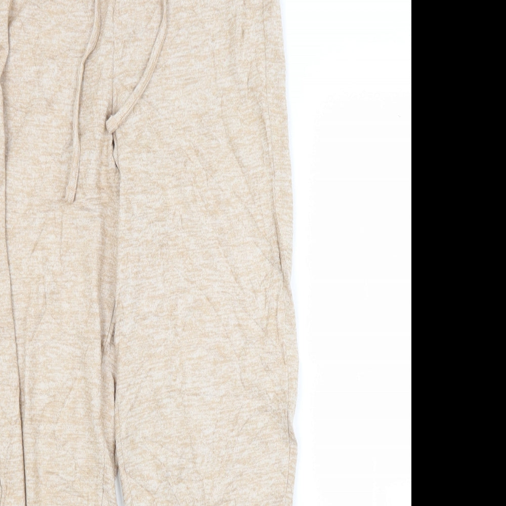 M&S Womens Brown  Viscose Sweatpants Trousers Size 8 L29 in Regular