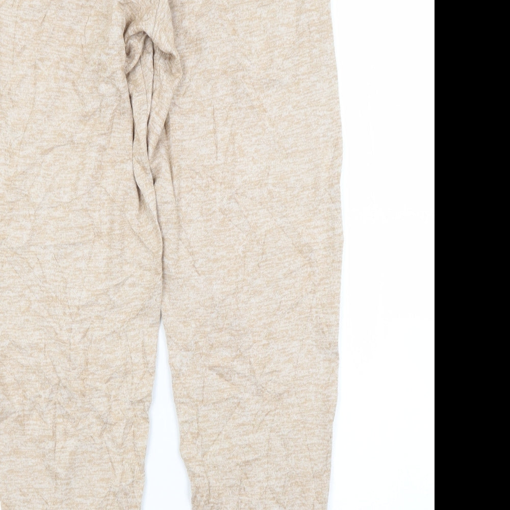 M&S Womens Brown  Viscose Sweatpants Trousers Size 8 L29 in Regular