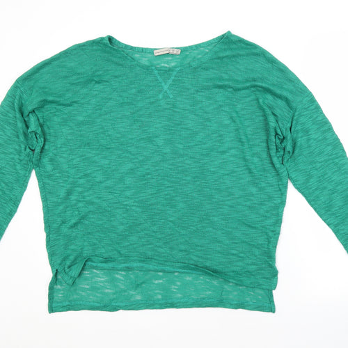 Atmosphere Womens Green Boat Neck  Polyester Pullover Jumper Size 16
